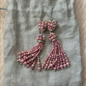 Kendra Scott Cecily Earrings Pink Beaded Tassel